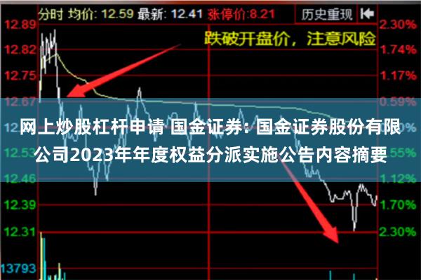 网上炒股杠杆申请 国金证券: 国金证券股份有限公司2023年年度权益分派实施公告内容摘要