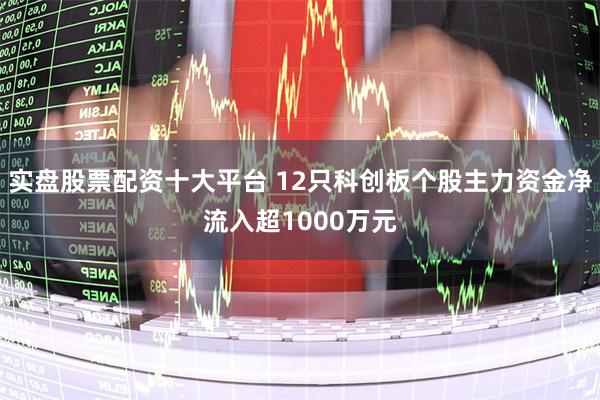 实盘股票配资十大平台 12只科创板个股主力资金净流入超1000万元