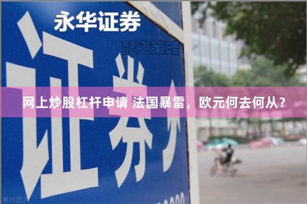 网上炒股杠杆申请 法国暴雷，欧元何去何从？