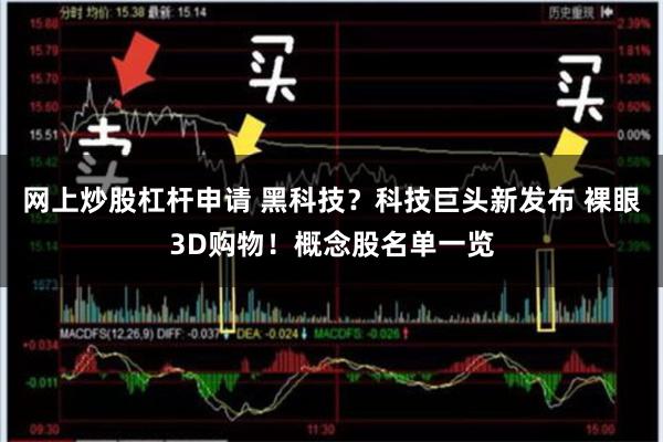 网上炒股杠杆申请 黑科技？科技巨头新发布 裸眼3D购物！概念股名单一览